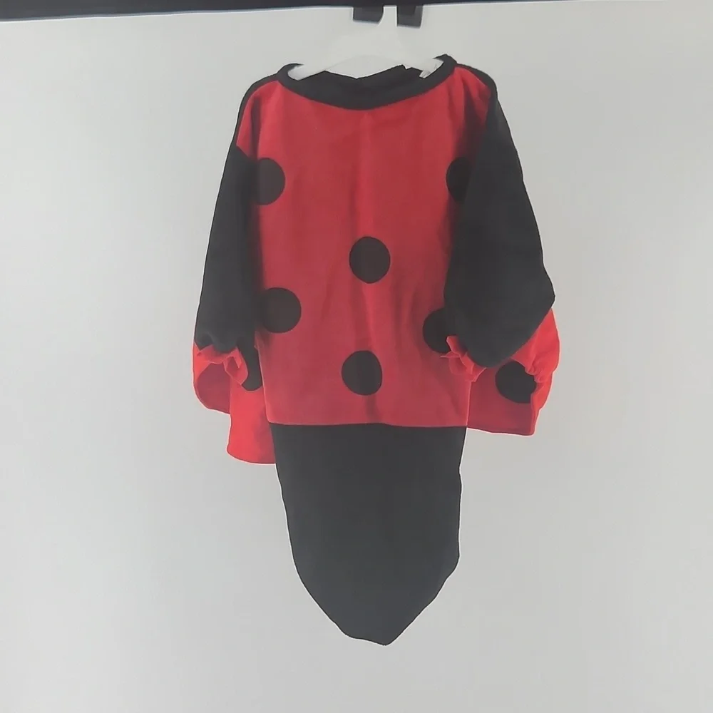 Red and Black Ladybug Costume Missing Hood OS